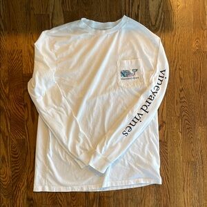 Vineyard Vines White Long Sleeve Men's Shirt